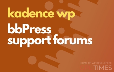 kadence bbPress support forums
