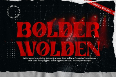 Bolder Wolden - Elegant Display Serif