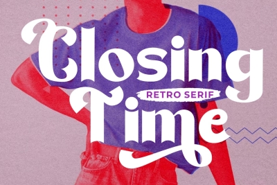 Closing Time - Display Retro Font