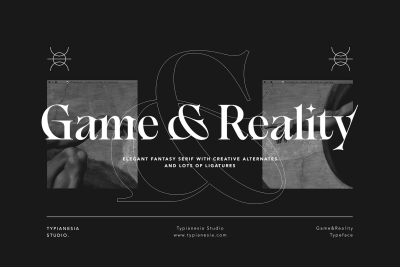 Game & Reality - Elegant Fantasy Serif