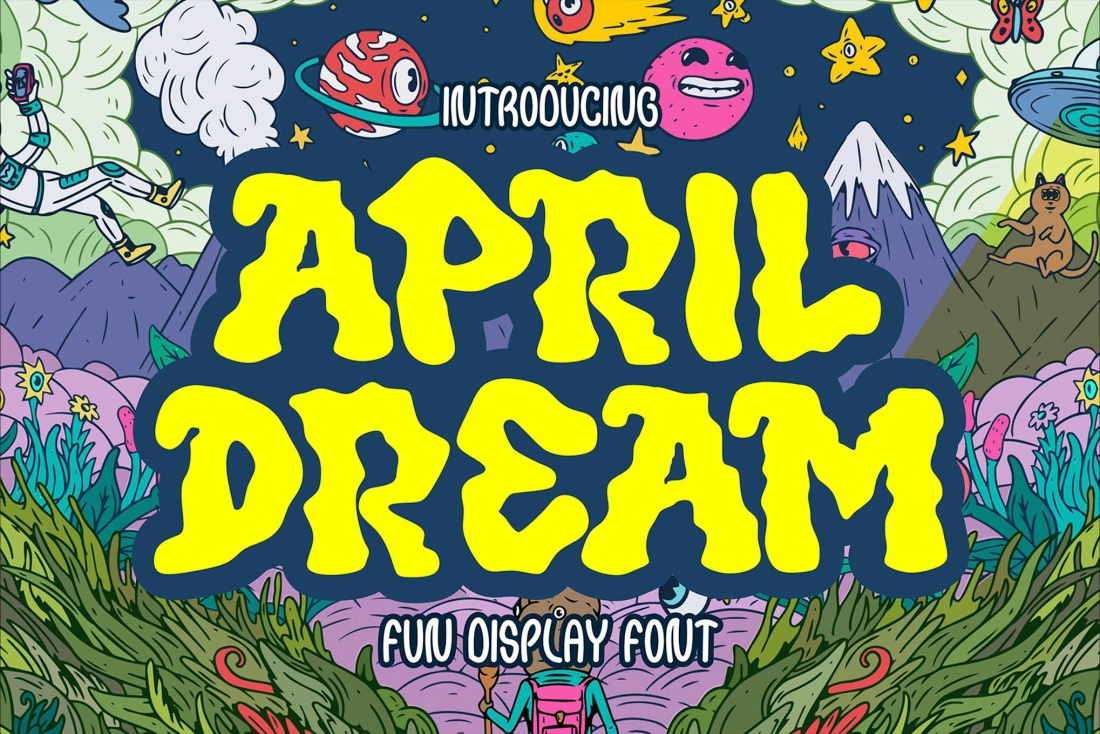 April Dream - Fun Display Font