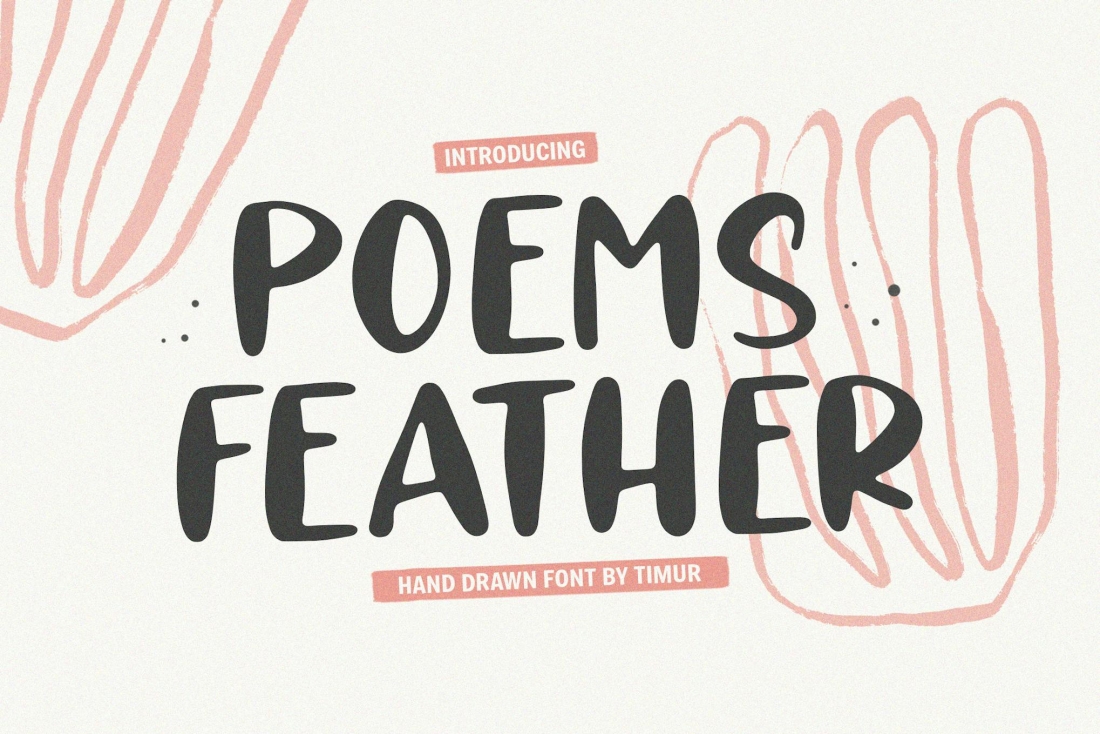 Poems Feather - Hand Drawn Font TT