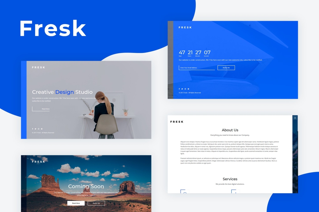 Fresk - Creative Coming Soon Template
