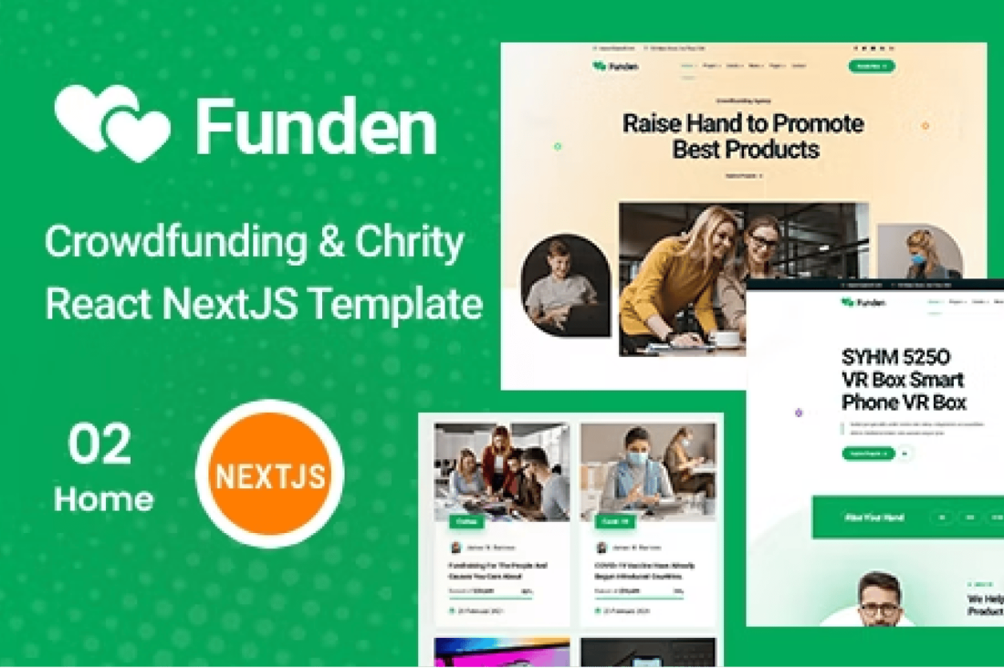 Mundeen - Crowdfunding & Charity React Template